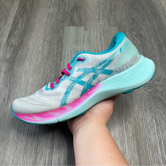 ASICS GEL NIMBUS LITE 2 POLAR SHADE LAGOON 1012B213 WOMENS RUNNING SHOES SZ 10.5 - Picture 1 of 9
